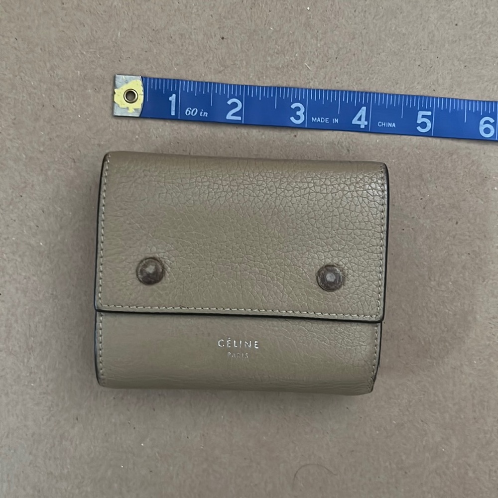 Celine Trifold Grained Wallet - Picture 3 of 15
